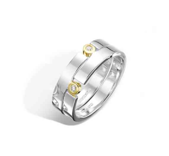Double Puzzle Ring Polished Double Puzzle Ring Polished