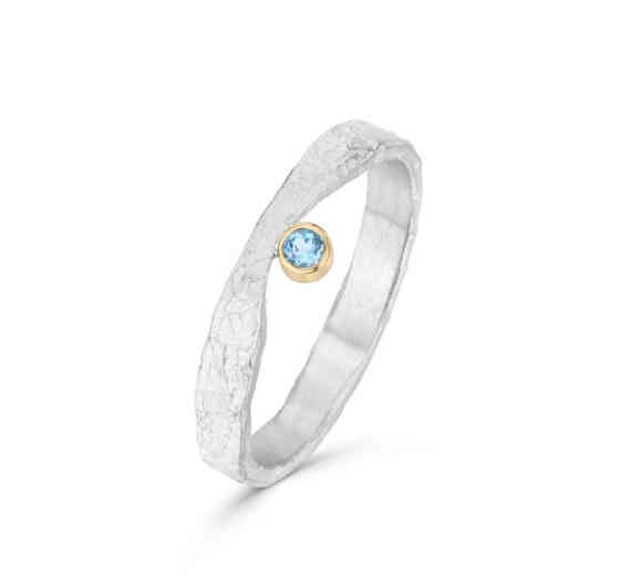 Gemstone Forge Ring Aquamarine Gemstone Forge Ring Aquamarine
